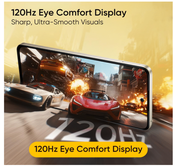 realme NARZO 80x 5G (Sunlit Gold,6GB+128GB) | Dimensity 6400 5G Chipset | 6000mAh Long-Lasting Battery | 45W Fast Charge | 120Hz Eye Comfort Display | IP69 Top-Tier Waterproof - Image 8
