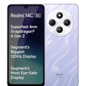 Redmi 14C 5G (Stardust Purple, 6GB RAM, 128GB Storage) | Superfast 4nm Snapdragon 4 Gen 2 | 120Hz 17.47cm (6.88”) Display | 5160mAh Battery | 50MP Dual Camera |